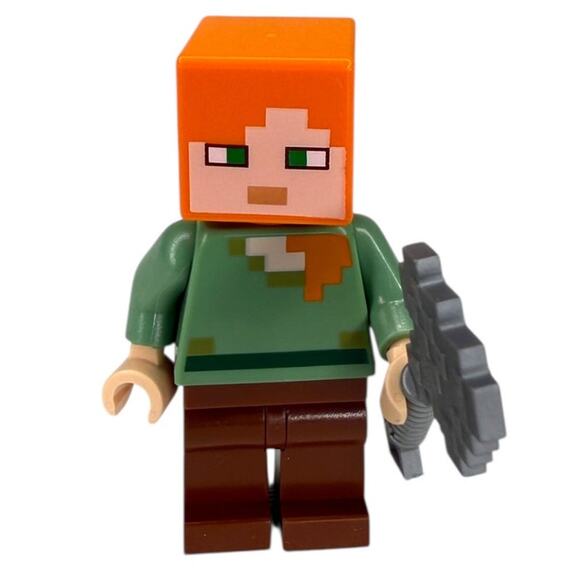 Lego Minecraft Minifigure Bundle Zombie, Skull Arena Player 1, Alex and Steve - Picture 2 of 10